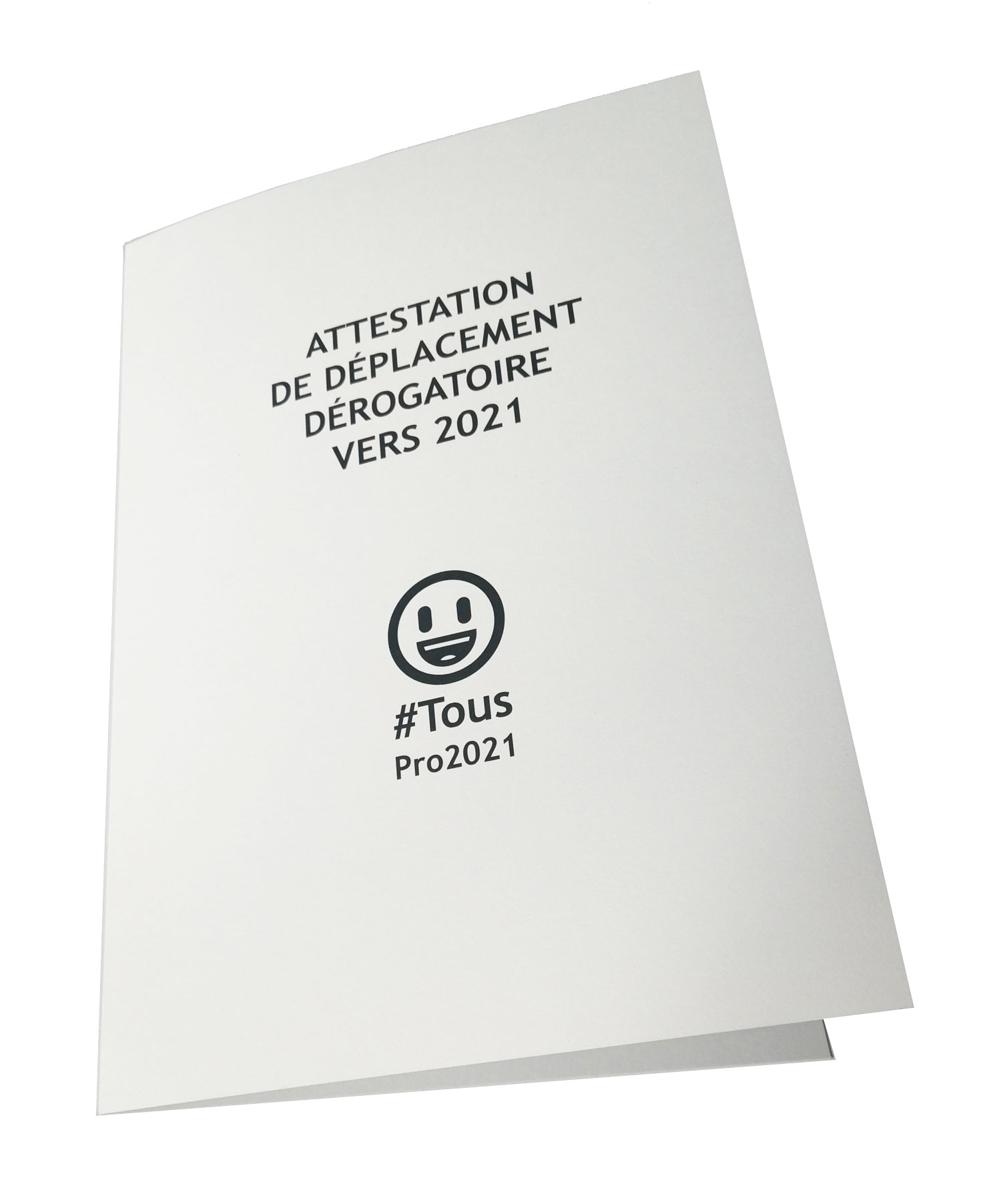 Cartes De Voeux 21 Originales Attestation De Deplacement Derogatoire Vers 21