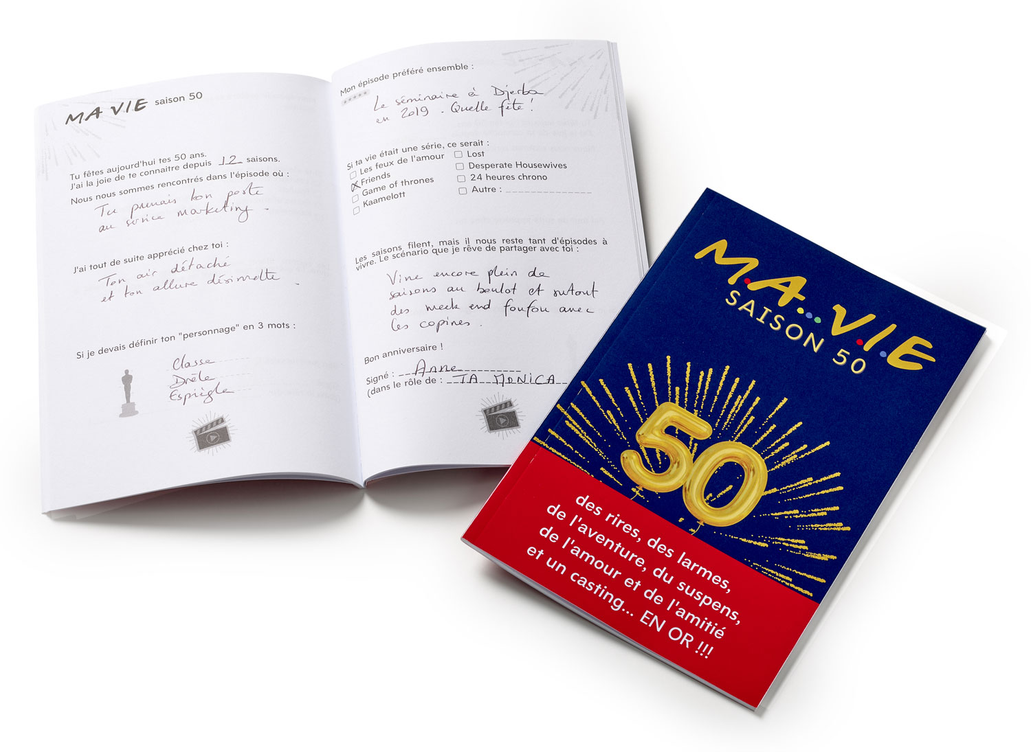Cadeau Anniversaire 50 ans original : livre d\'or Ma Vie Saison 50