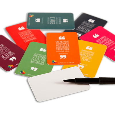 8 cartonnettes "citation d'anniversaire"