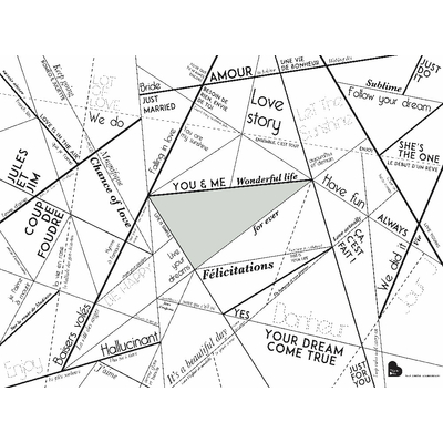 Affiche à compléter "Les mots d'amour"