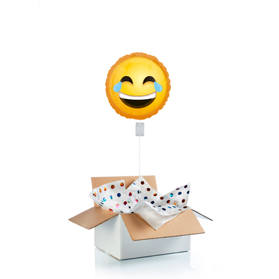 Ballon "surprise" gonflé à l'hélium : "Emoji" rires