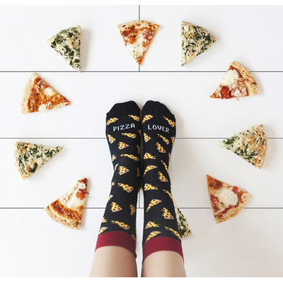 Chaussettes homme "pizza lover"
