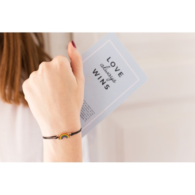 Bracelet rainbow "love always wins"