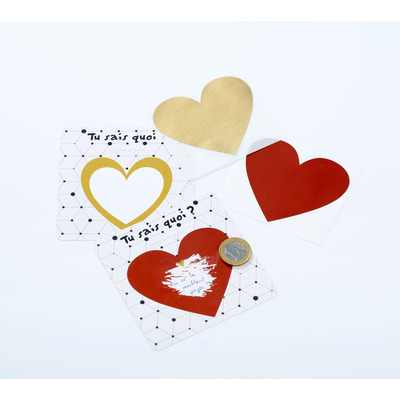 2 cartes à gratter avec ton message personnalisé à découvrir