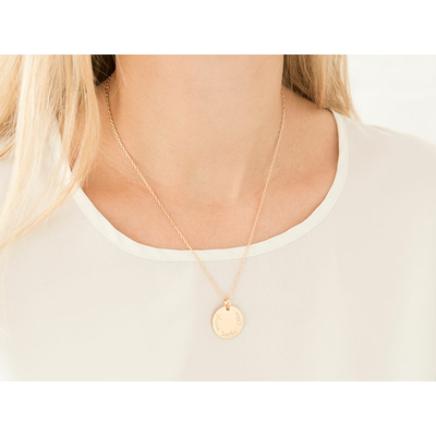 Collier disque personnalisé