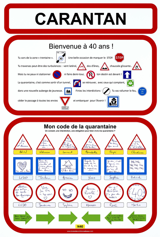 Affiche D Anniversaire Code De La Quarantaine