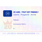 PERMIS 20 FORMAT A6 PERMIS 20 ANS