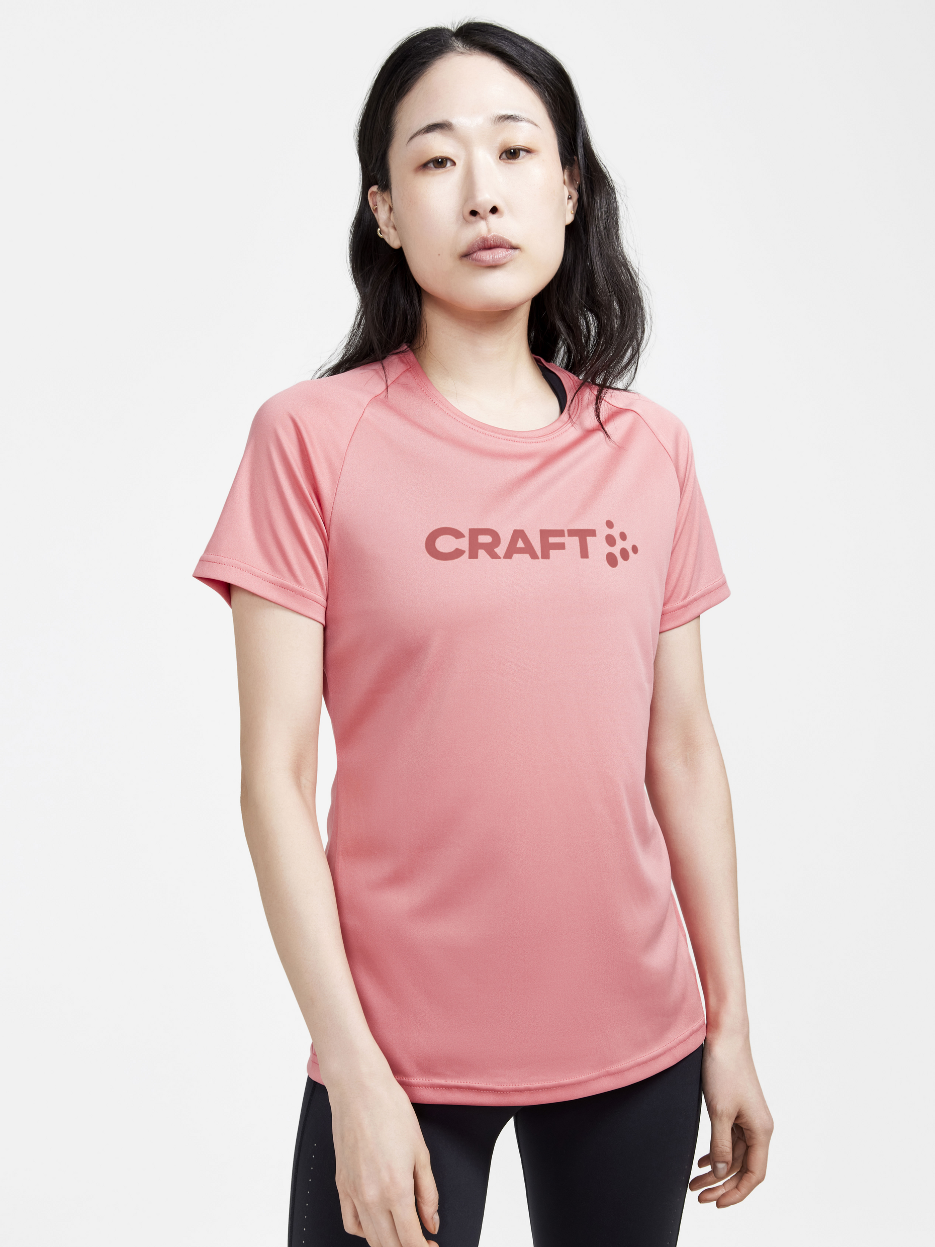 CRAFT_1911785-740000_tee-shirt_CORE_ESSENCE_ Logo_Tee_woman_coral_sgequipement_sg_equipement (2)