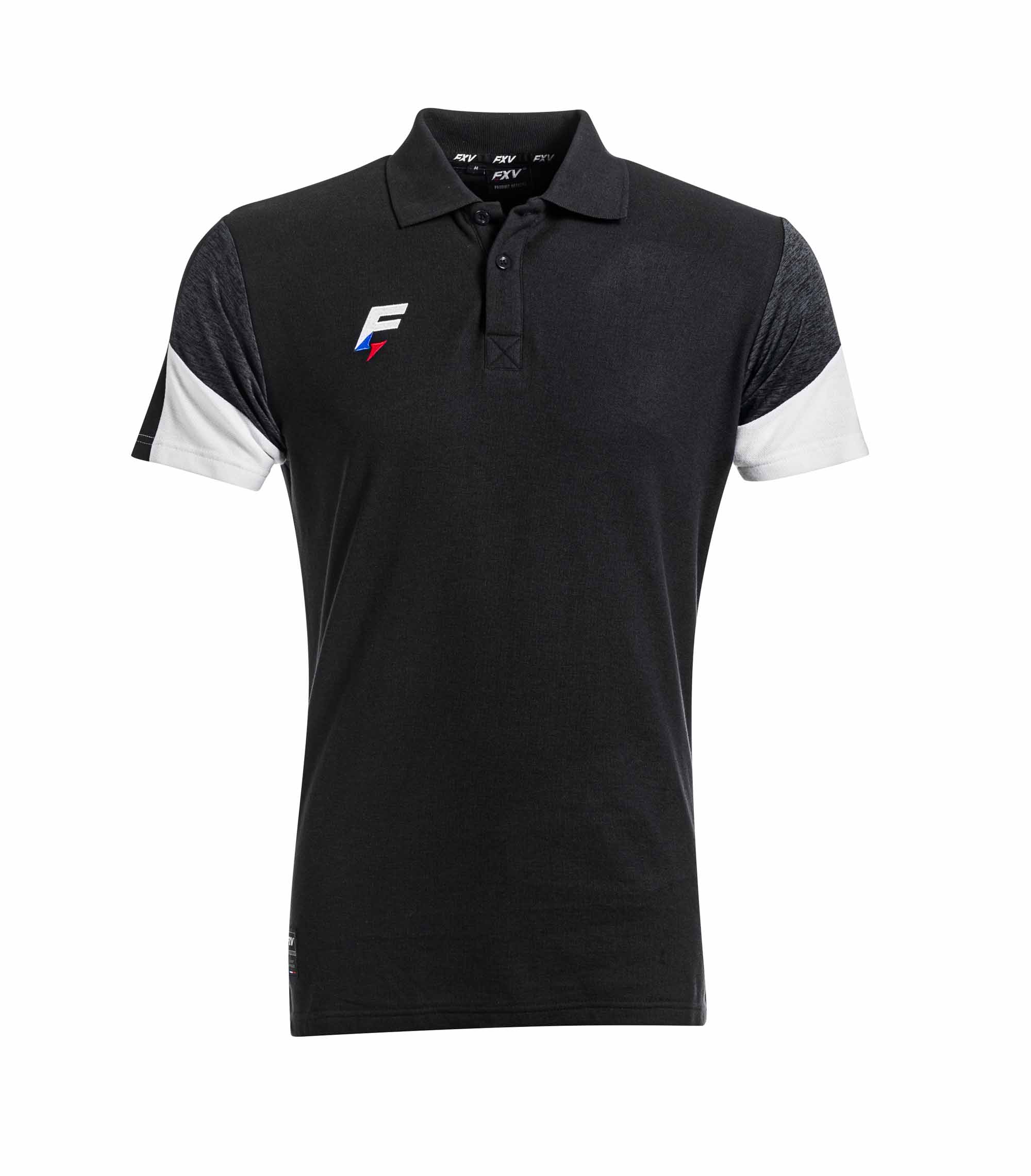 FORCEXV_F31CHISTERAN_polo_de_rugby_chistera_noir-blanc_sgequipement_sg_equipement