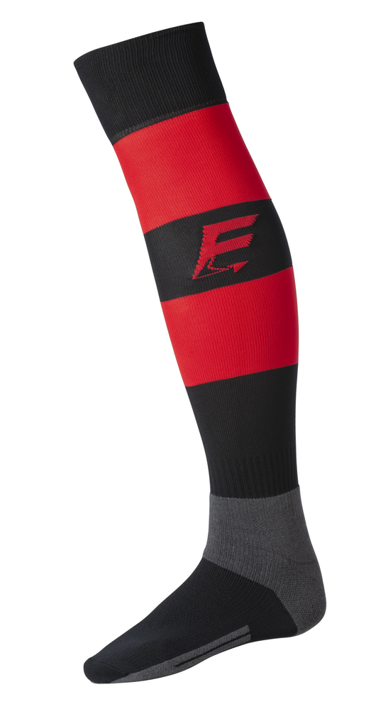 FXV Chaussettes RAYEES Noir-Rouge