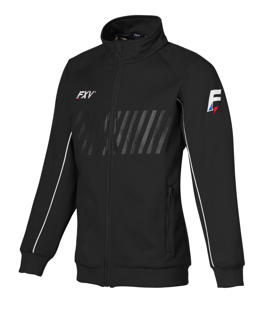 Veste de rugby Force XV CLUB ACTION enfant noir