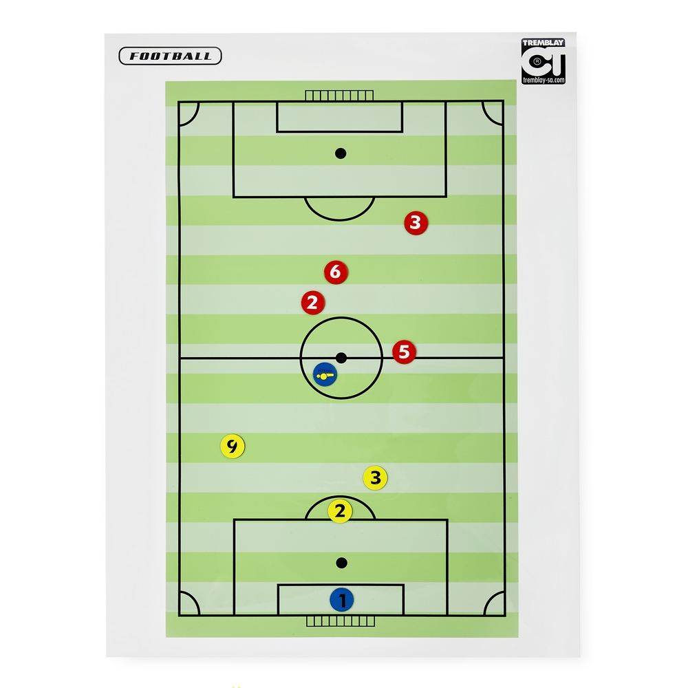 TREMBLAY TABLEAU TACTIQUE MAGNÉTIQUE ET EFFAÇABLE FOOT