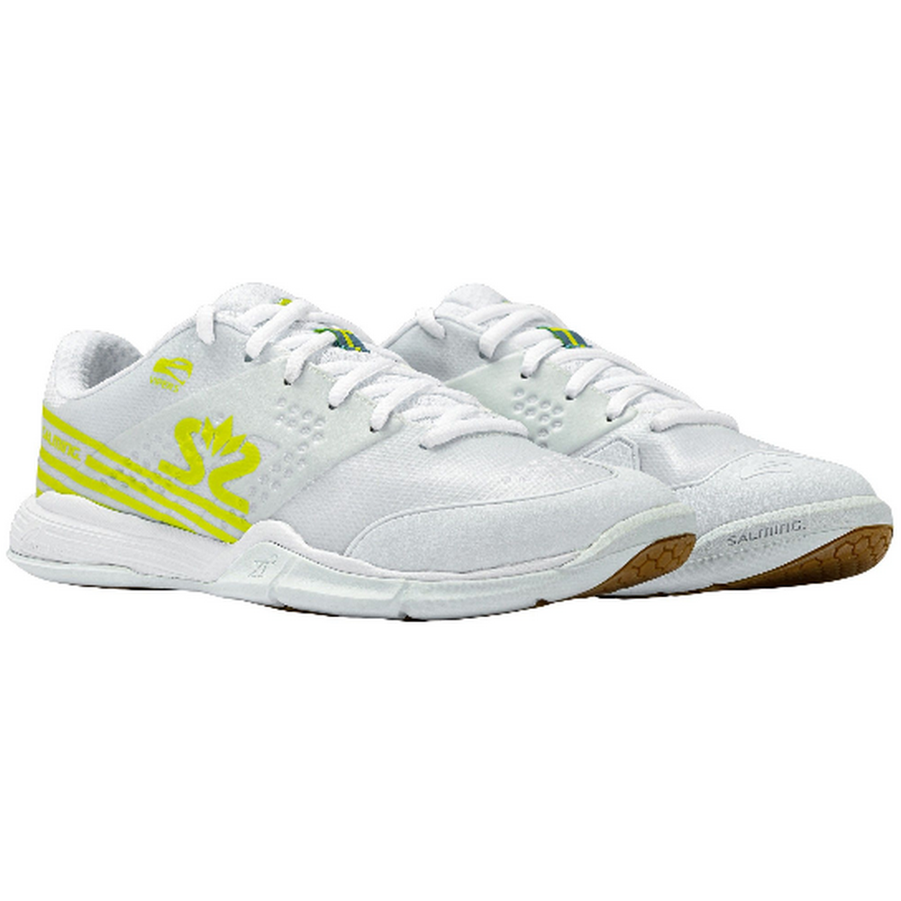 SALMING Chaussures Indoor VIPER 5 WOMEN White-Lime punch