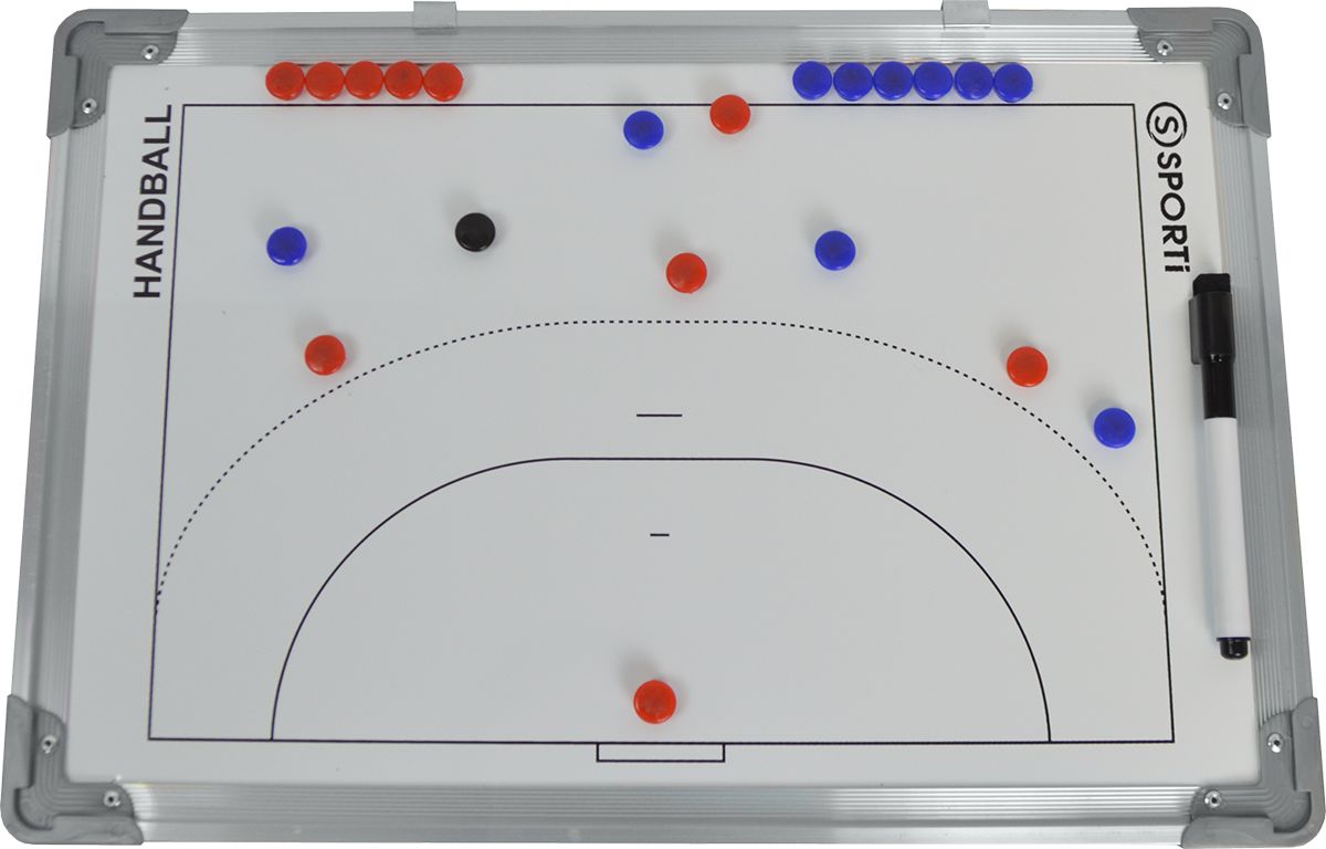 Tableau Tactique Foot Sporti - 30x45 Cm, Recto-verso, Aimants Inclus