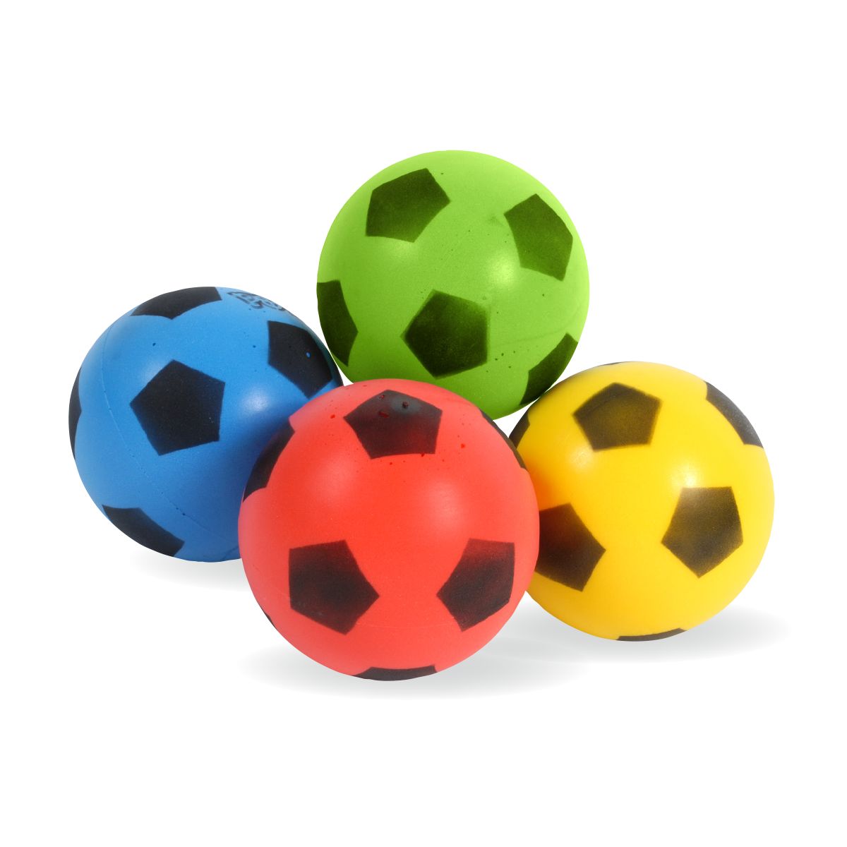 099171-099172-099173_lot_de_4_ballons_de_foot_mousse_bicolore_sportifrance