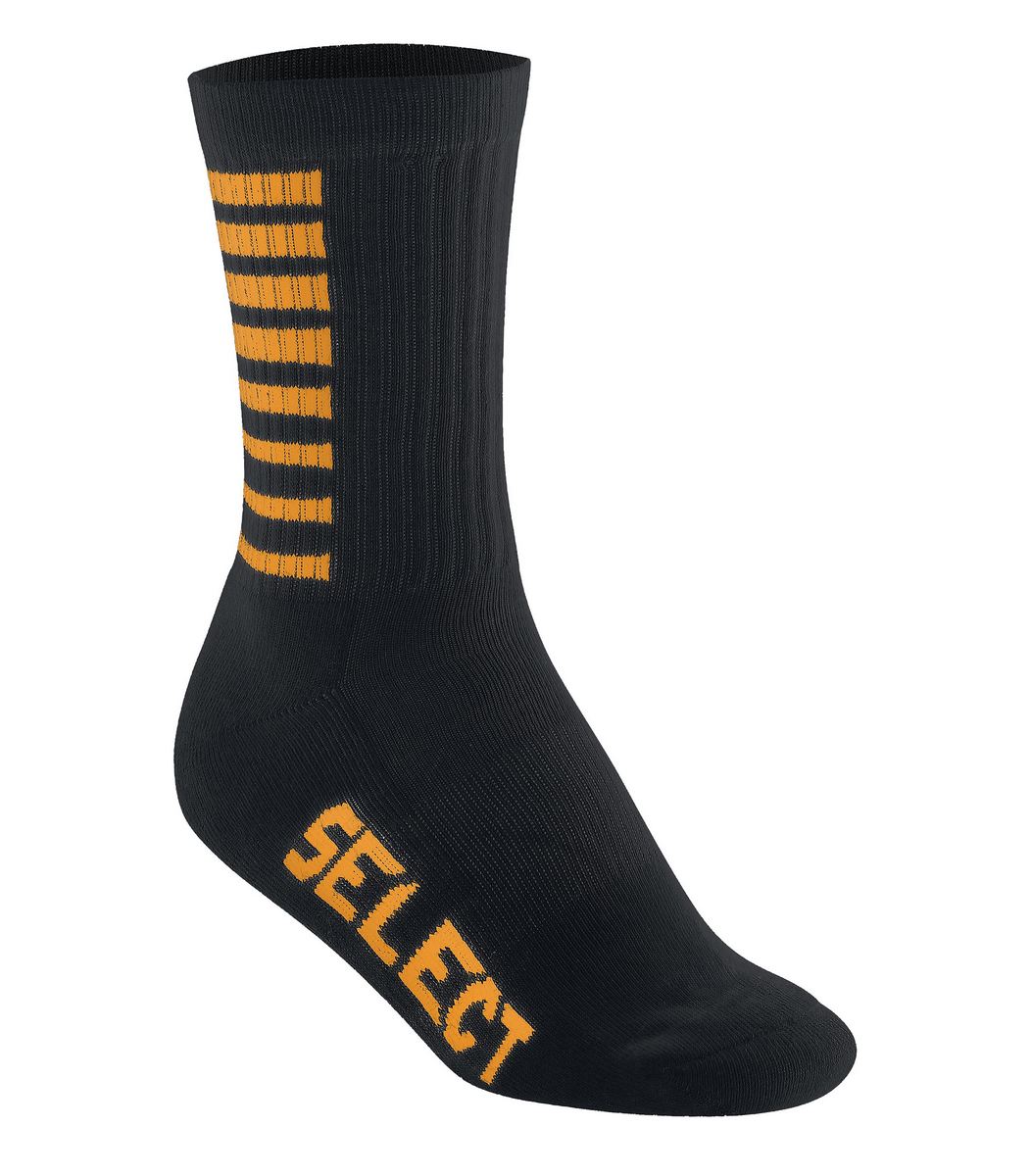 SELECT Chaussettes BASIC Noir-Orange