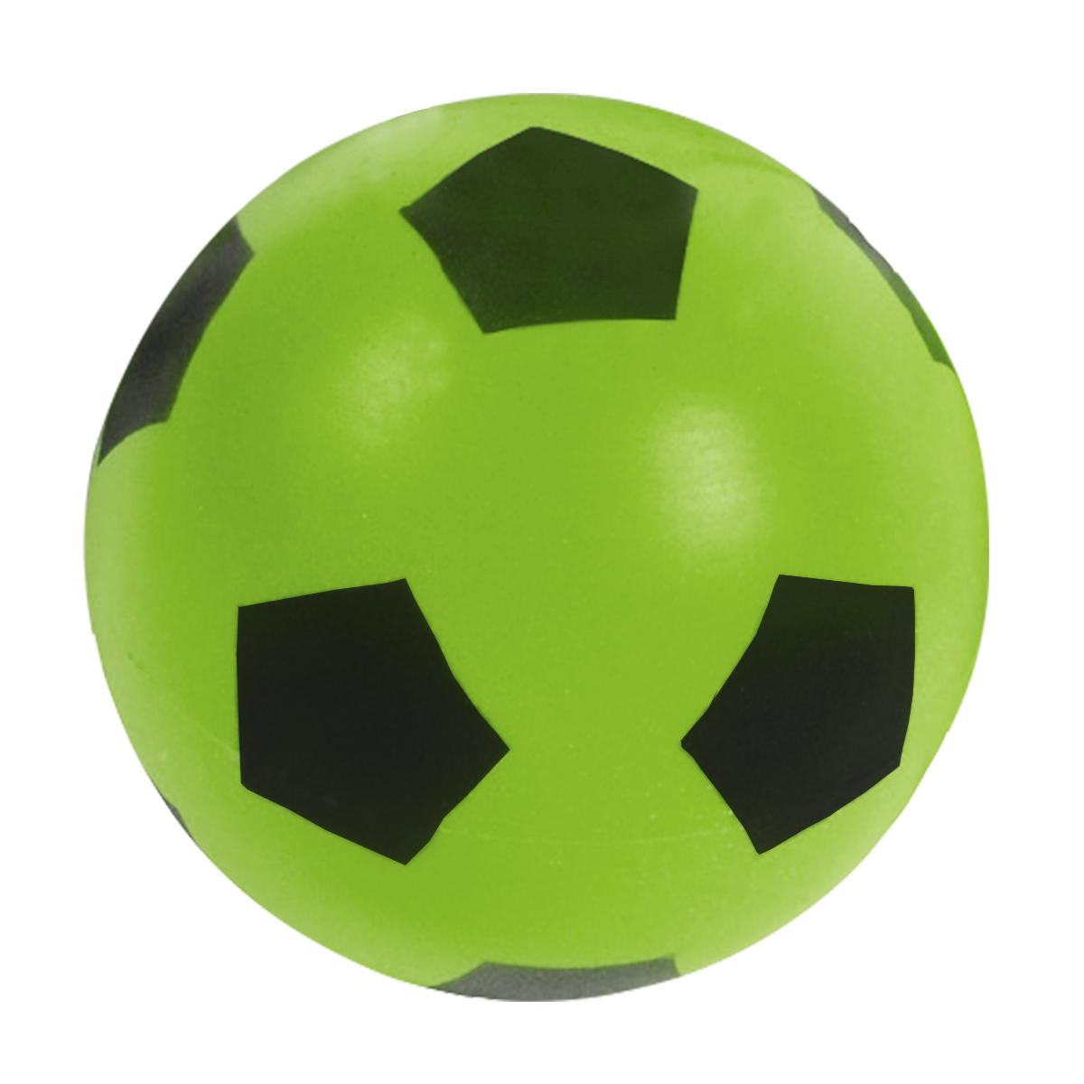 Ballon de football mousse soft 20 cm enfant, coloris vert - Resistant,  leger, eponge douce - Jeu soccer plein air - Set balle et carte