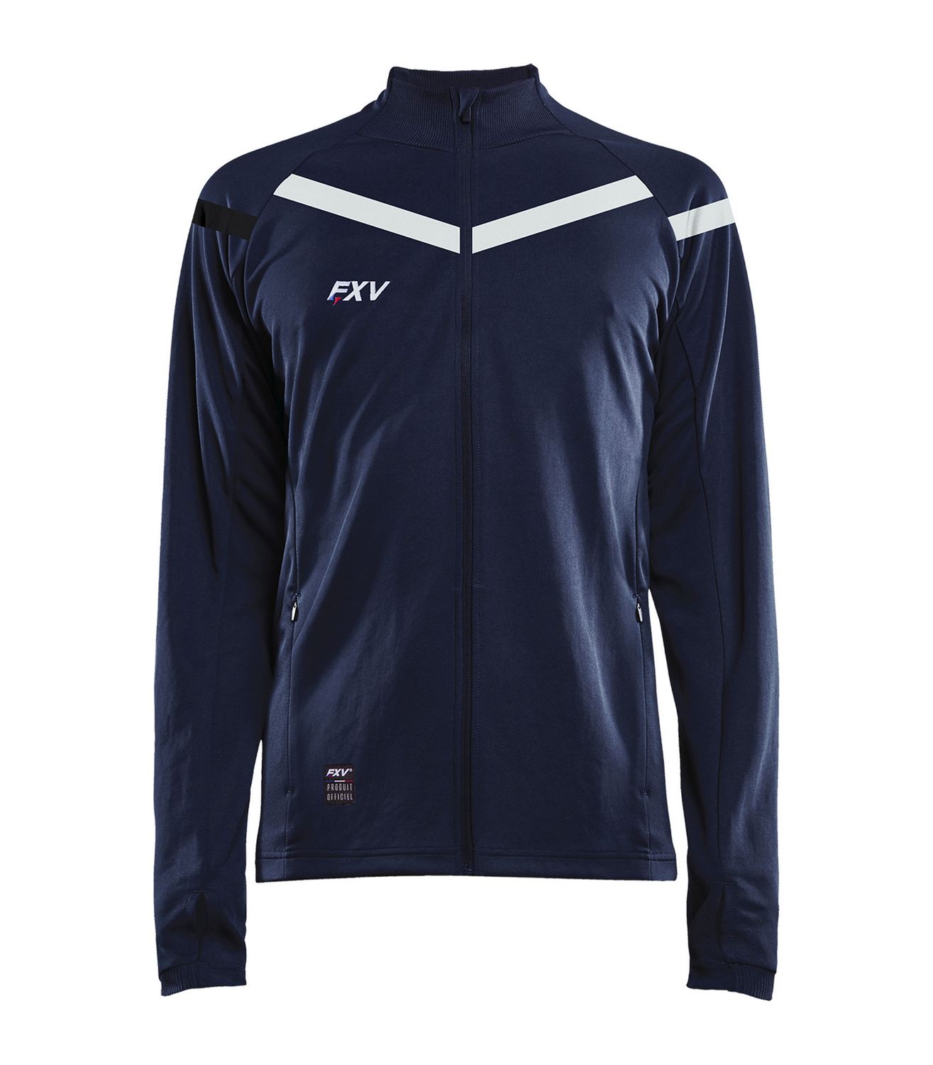 Veste de rugby Force XV VICTOIRE marine-blanc