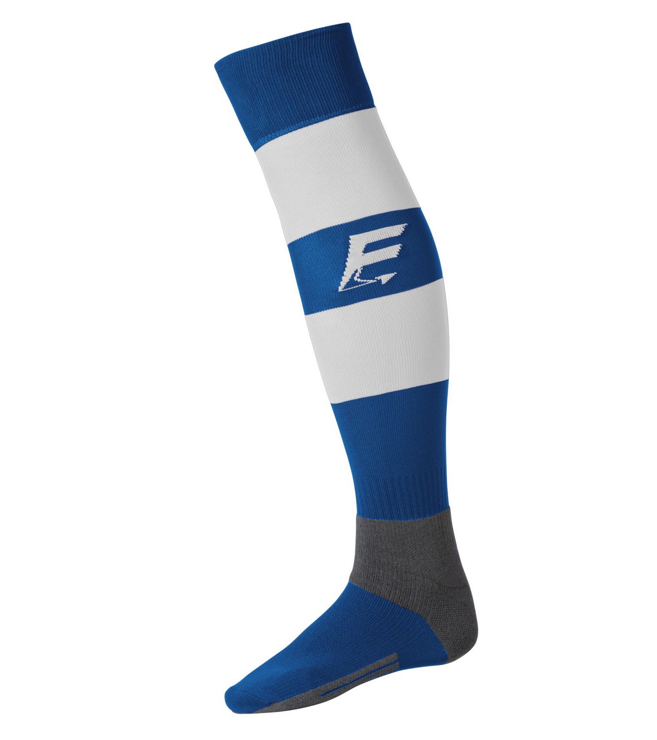 FORCE XV CHAUSSETTES DE RUGBY RAYEES Roy-Blanc