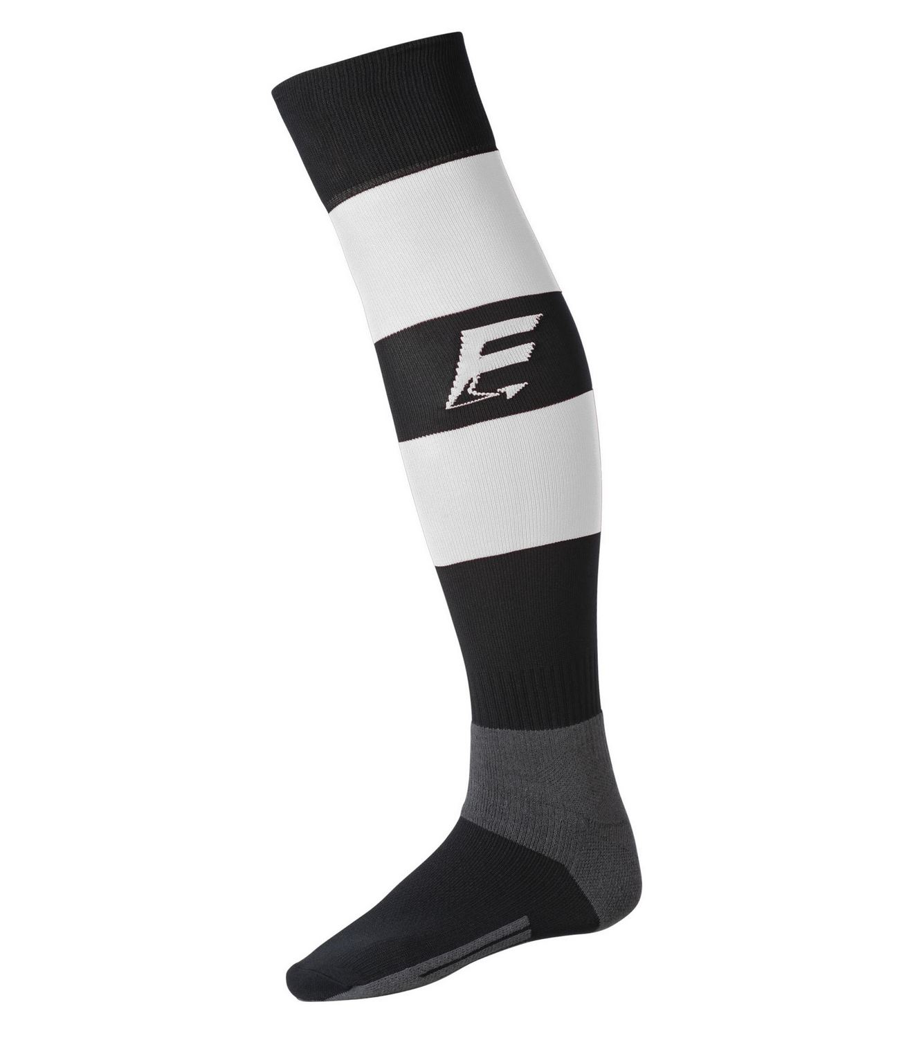 Chaussettes de rugby Force XV RAYEES noir-blanc