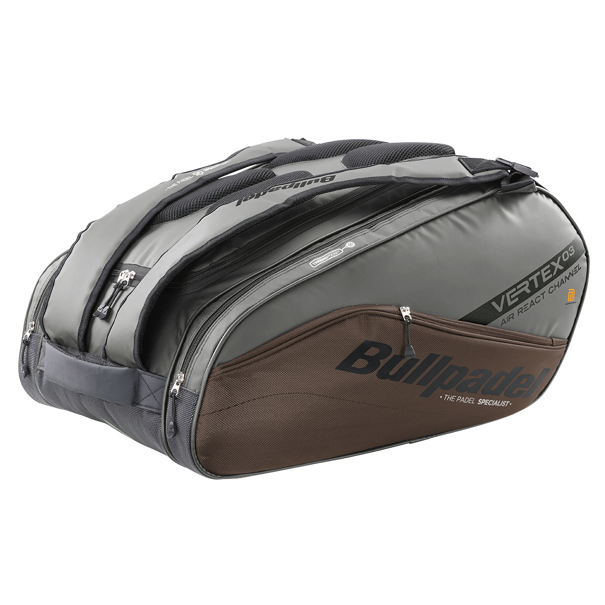 BULLPADEL SAC A DOS POUR RAQUETTES DE PADEL BPP-23001 VERTEX Gris