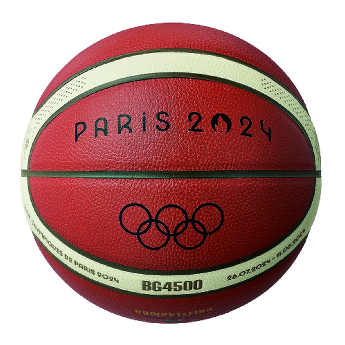 Ballon de basket des Jeux Olympiques Paris 2024 Molten BG4500 T7