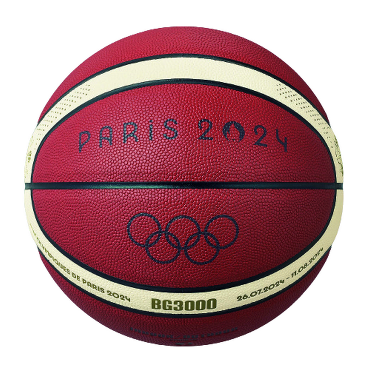 Ballon de basket des Jeux Olympiques Paris 2024 Molten BG3000 T7