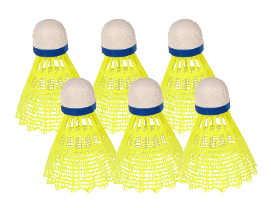 SPORTI_011086_tube_de_6_volants_de_badminton_entrainement_jaune_fluo_sgequipementntnt_sg_equipement (2)