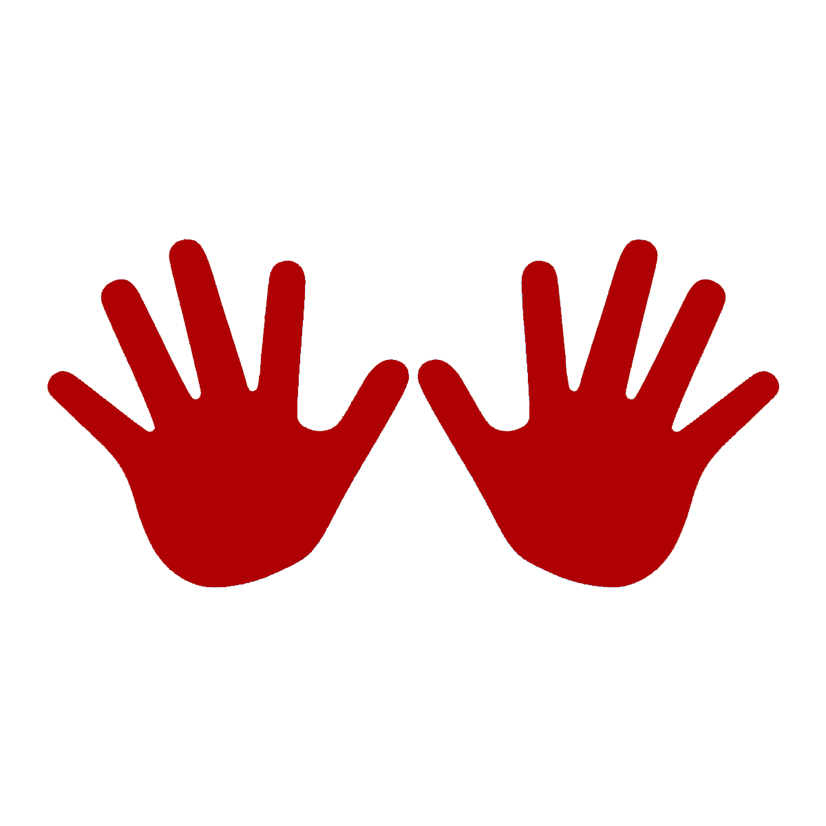 EMPREINTE MAIN rouge Sea - ENTRAINEMENT/Marquage au sol - SG EQUIPEMENT