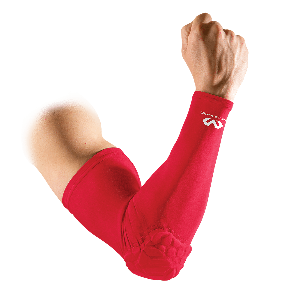 McDavid_6500_manchon_de_compression_avec_coussinet_rouge_sgequipement_sg_equipement