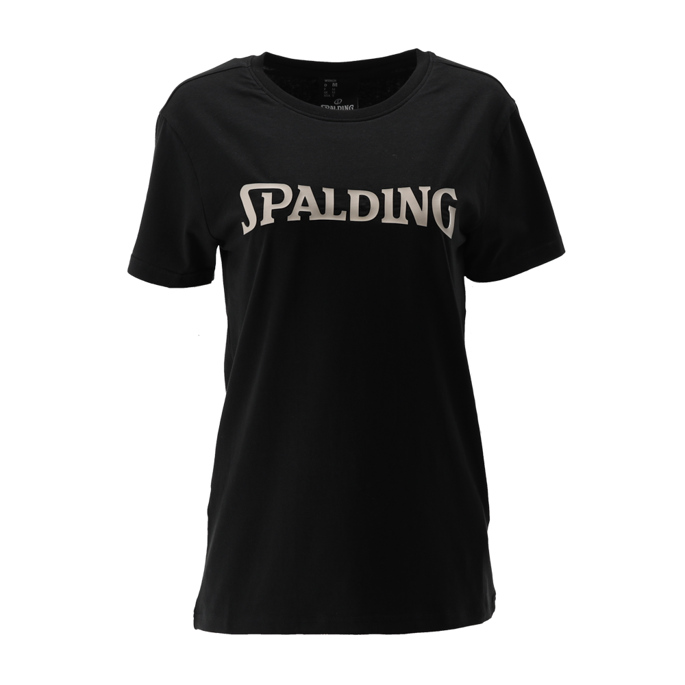 SPALDING_40232028-BKBE_tee-shirt_logo_women_de_basket_black_beige_sgequipement_sg_equipement (1)