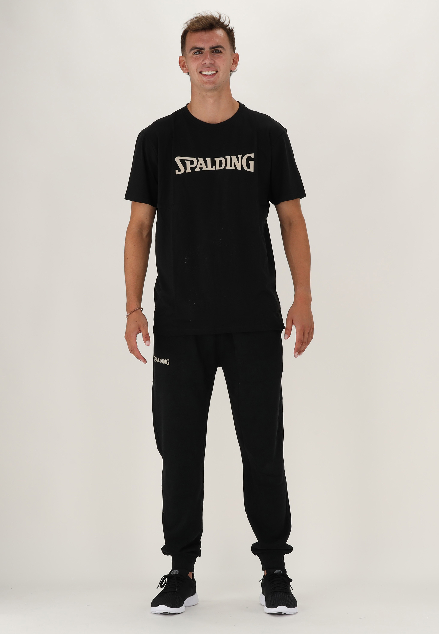 SPALDING_40232027-BK-BE_Tee-shirt_logo_men SS23_de_basket_black_beige_sgequipement_sg_equipement (1)