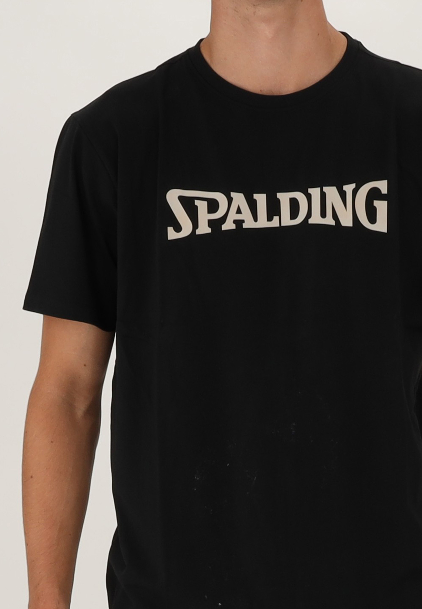 SPALDING_40232027-BK-BE_Tee-shirt_logo_men SS23_de_basket_black_beige_sgequipement_sg_equipement (5)
