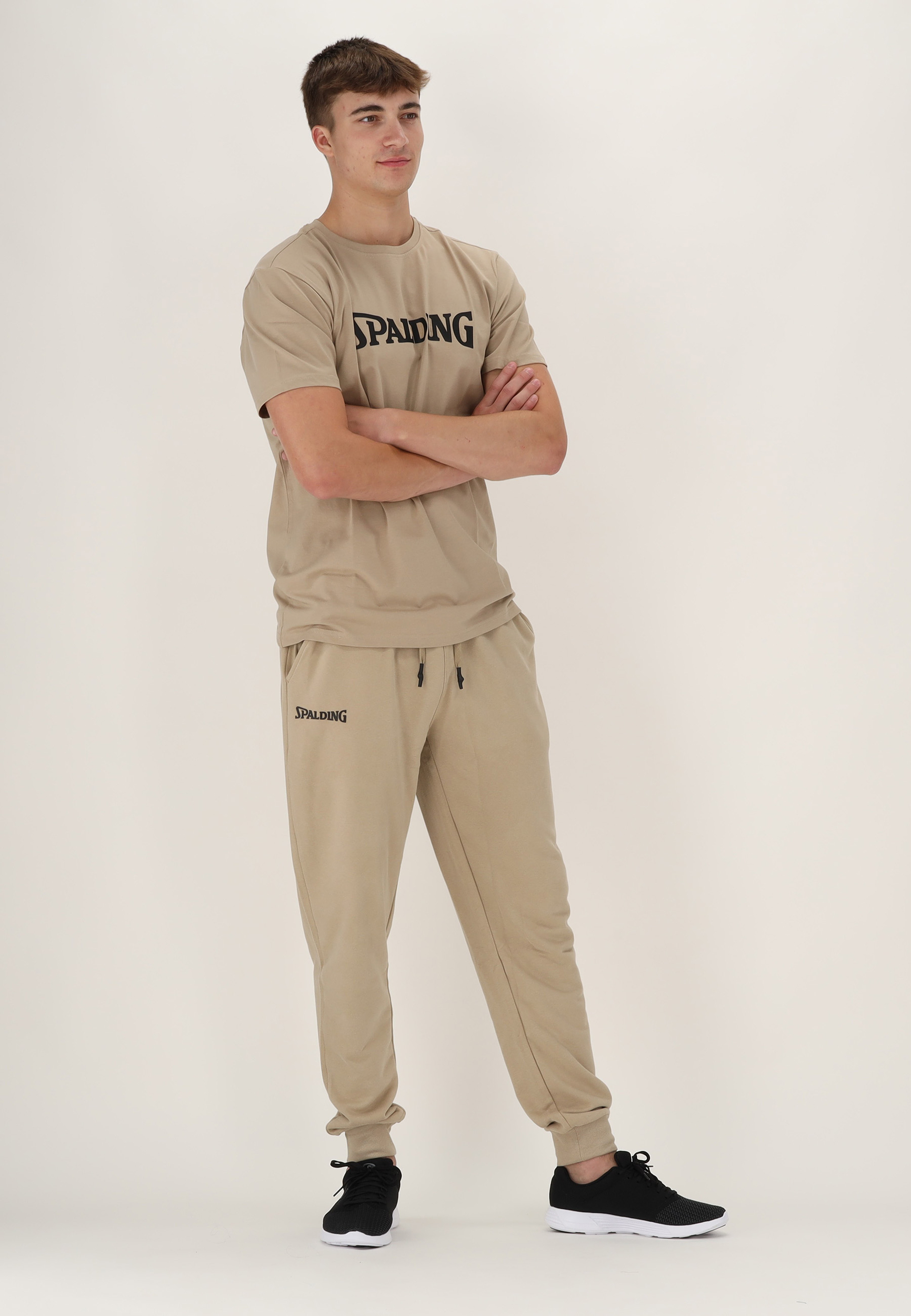 SPALDING_40232027-BE-BK__Tee-shirt_logo_men SS23_de_basket_beige_black_sgequipement_sg_equipement (4)