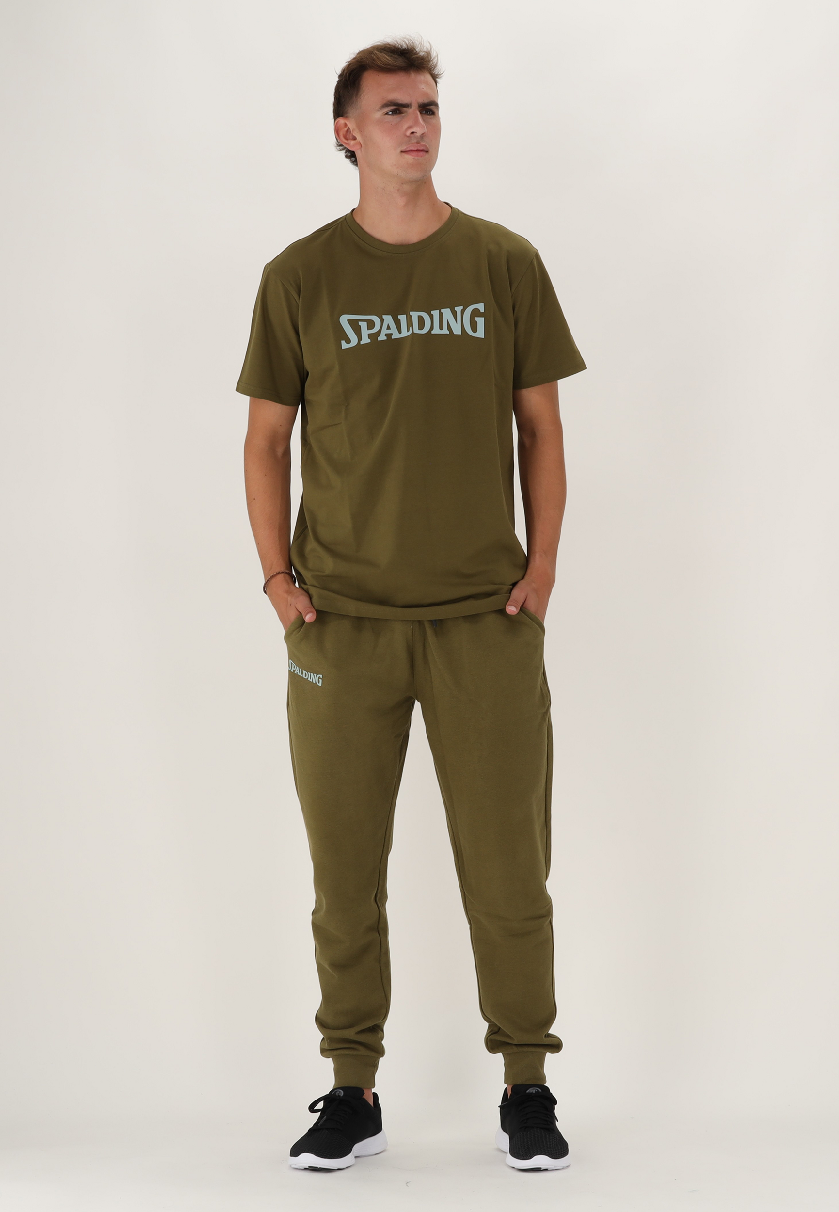 SPALDING_40232027-KH-LG_Tee-shirt_logo_men SS23_de_basket_khaki_light-green_sgequipement_sg_equipement (2)