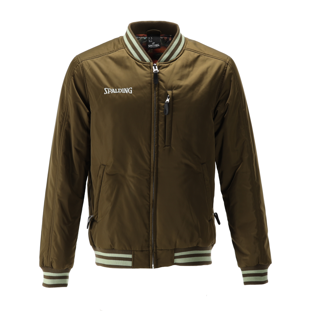 SPALDING_40232039-KH-FE_bomber_jacket_de_basket_unisexe_khaki_feather_sgequipement_sg_equipement (1)