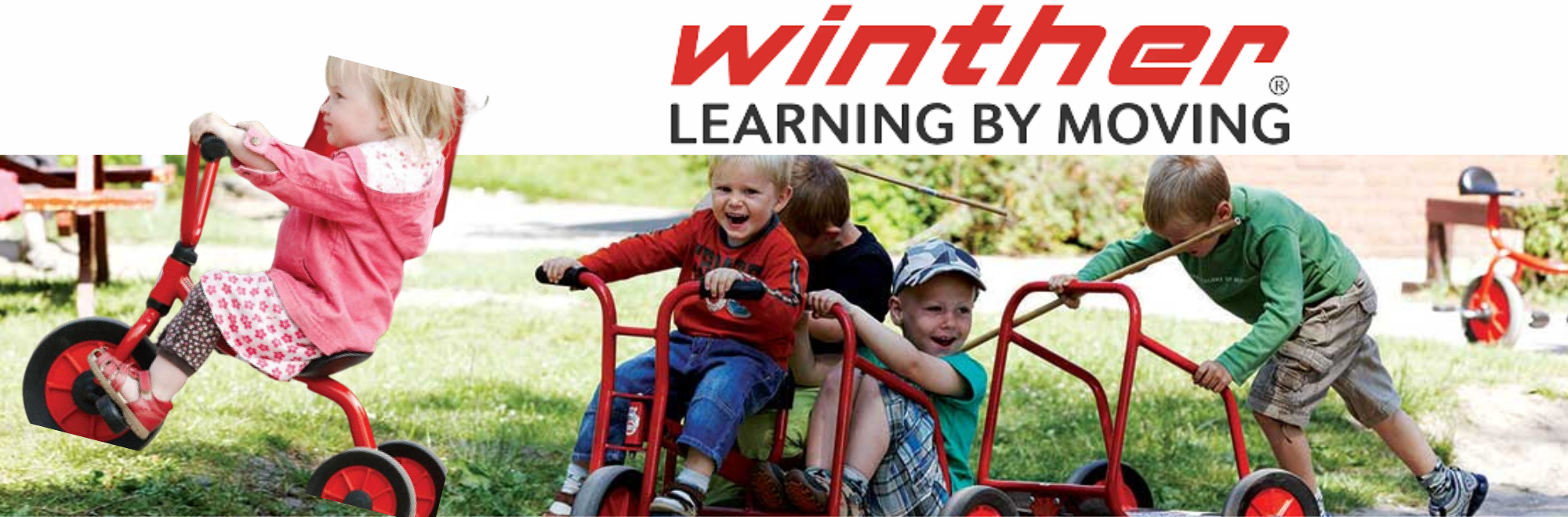 winther learning by moving porteurs tricycle sg equipement