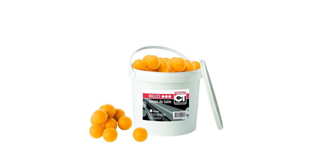 Seau De 90 Balles De Ping-pong ABS - Orange, 40 Mm, Qualité 3 étoiles Standard - 7