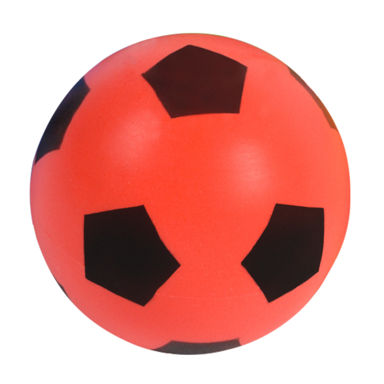 Exclusivité : Ballon de football en mousse rouge - Tremblay