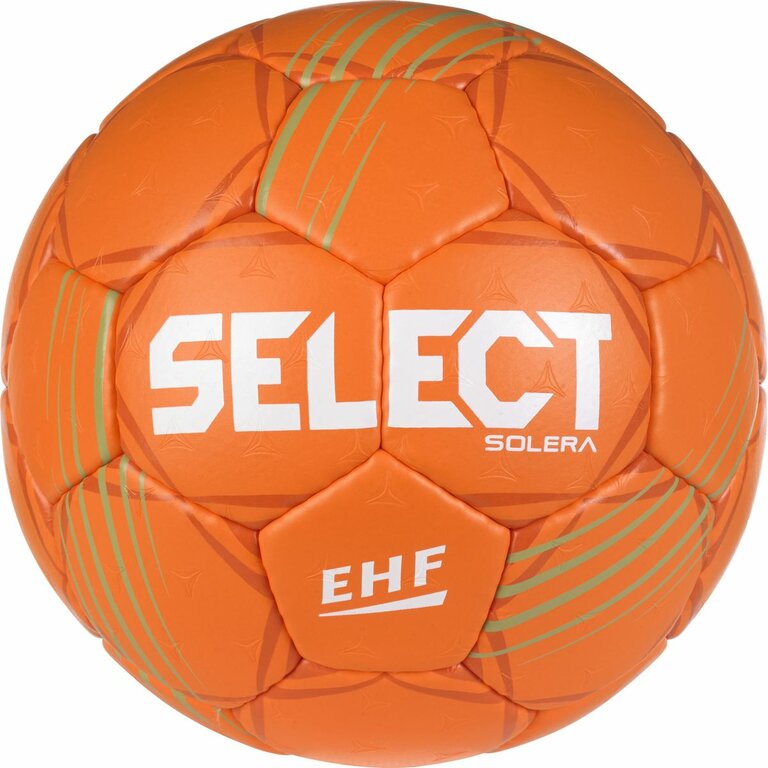 Ballon Handball Select Solera V24 - Cuir Synthétique Doux - Vessie 0 Pli - Cousu Main - Vert