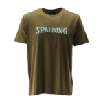 SPALDING_40232027-KH-LG_Tee-shirt_logo_men SS23_de_basket_khaki_light-green_sgequipement_sg_equipement (1)