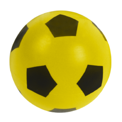 Ballon de football en mousse Ballground 500 T4 jaune et