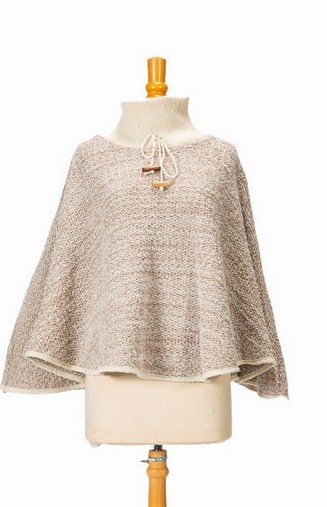 PONCHO COL TRICOT