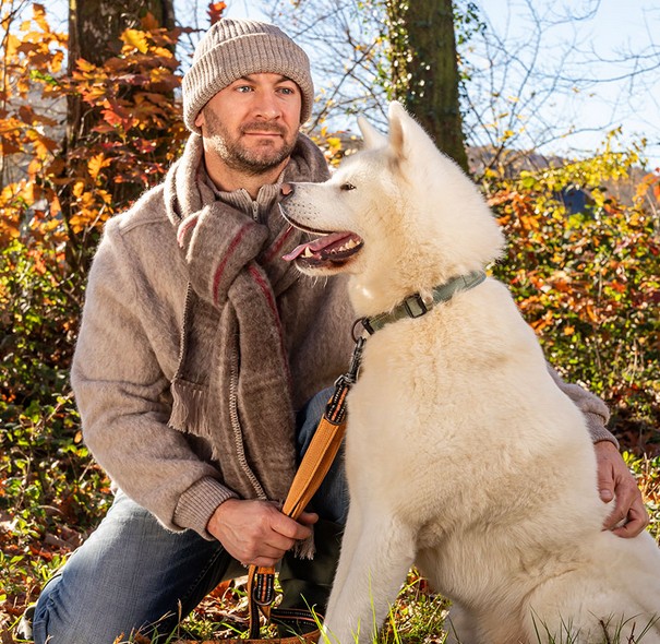 blouson laine chien