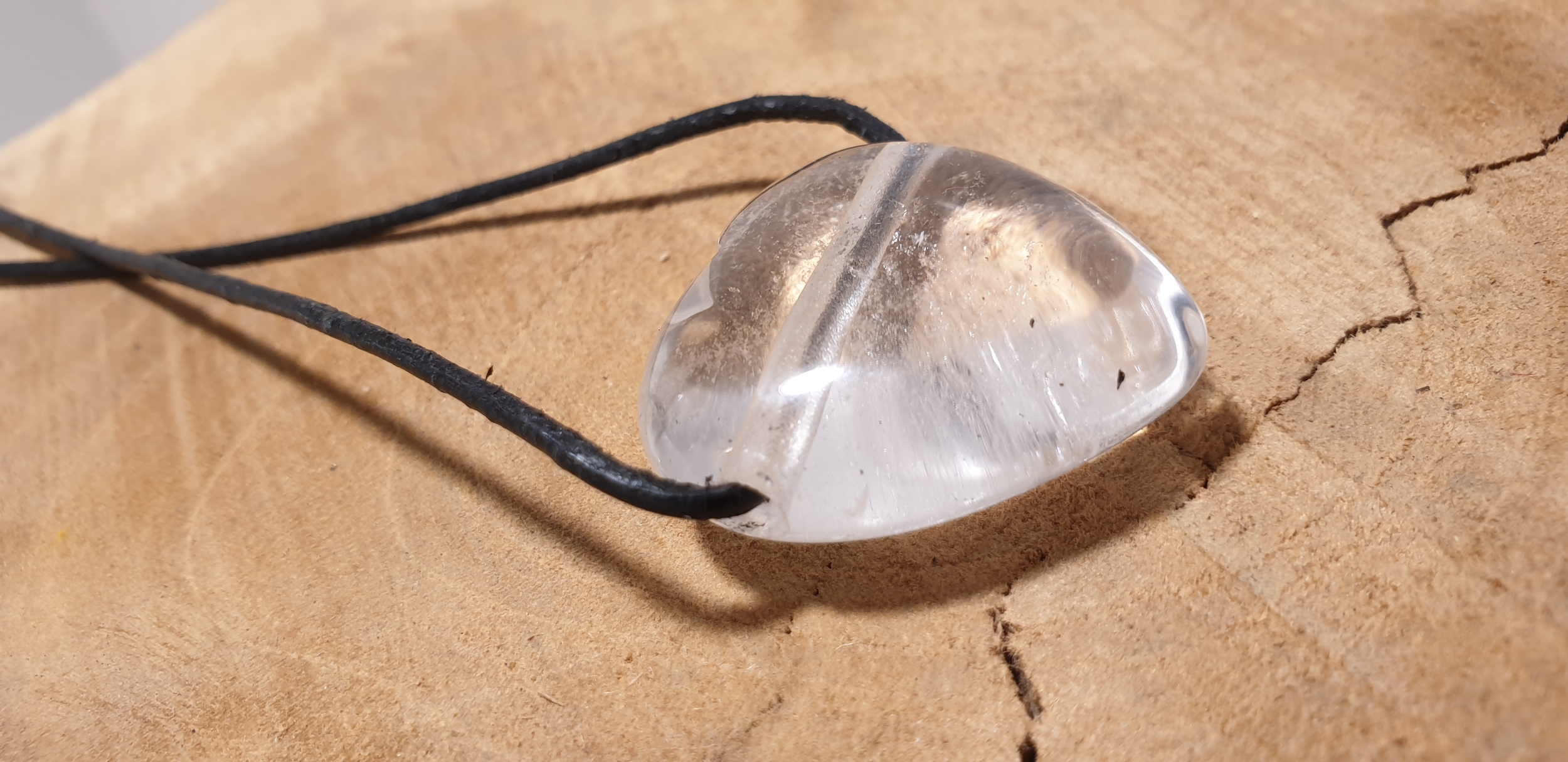 coeur percé cristal de roche 2