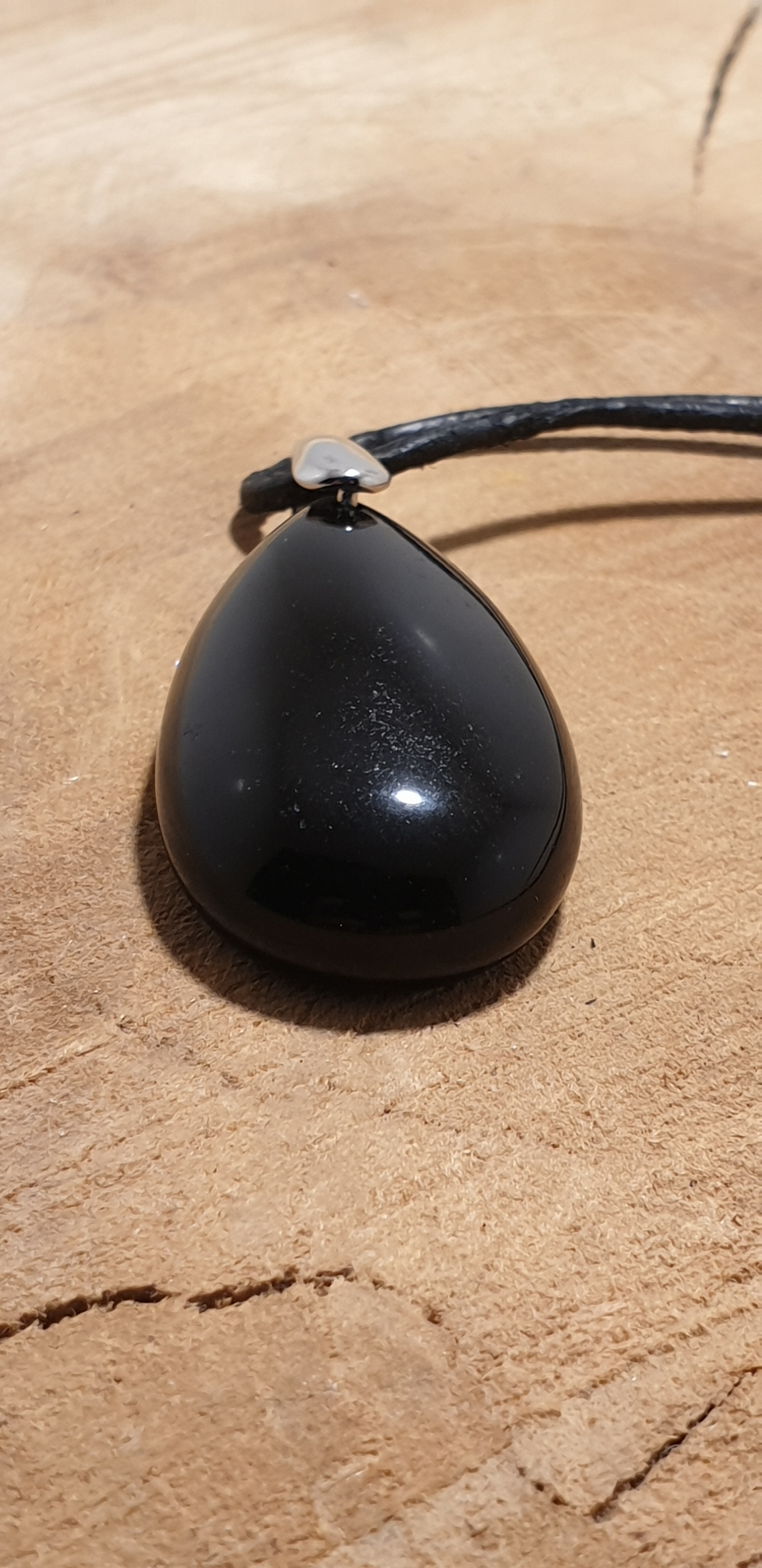 pendentif obsidienne noire 3