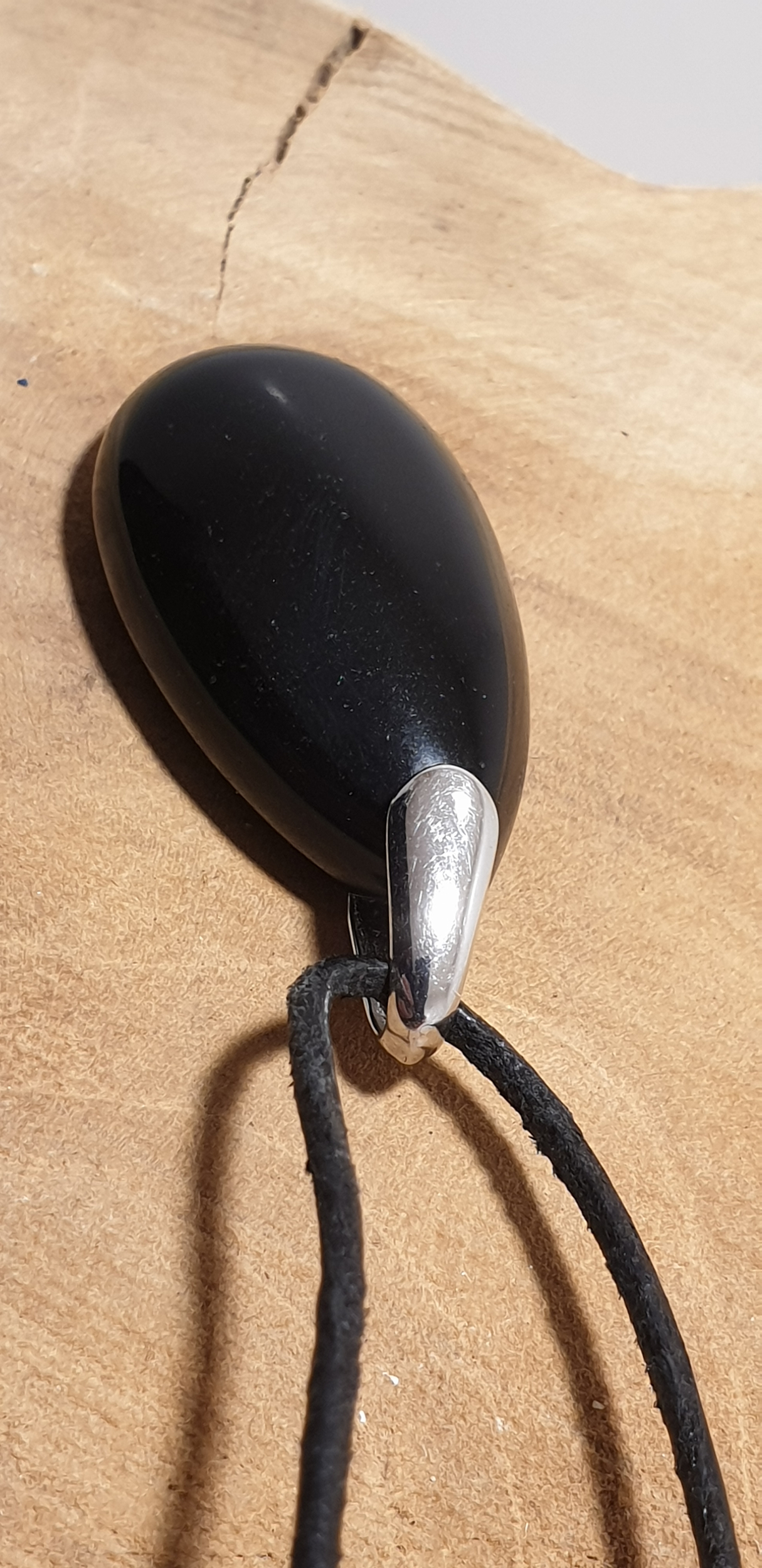 pendentif obsidienne noire 5