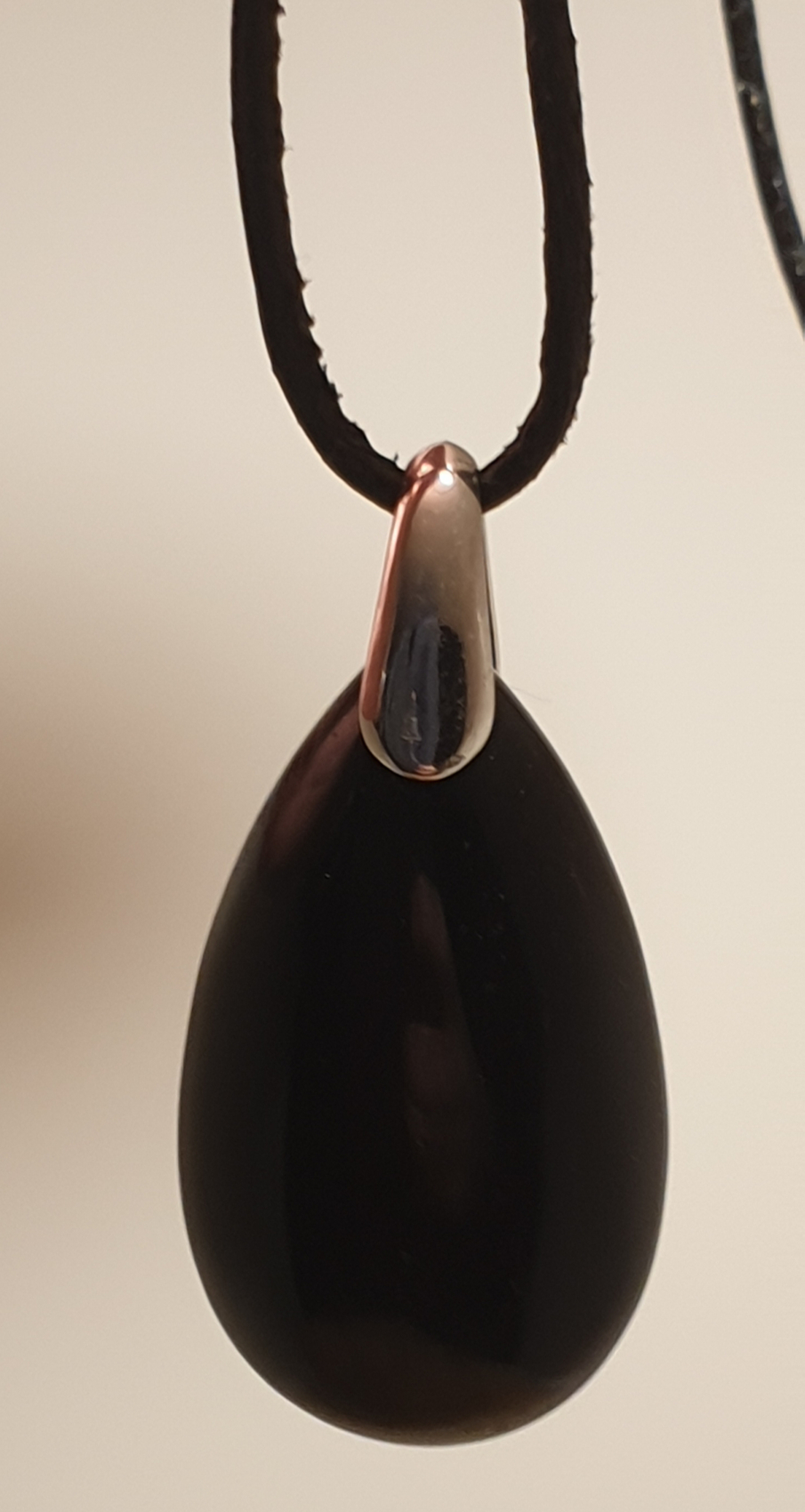 pendentif obsidienne noire 6