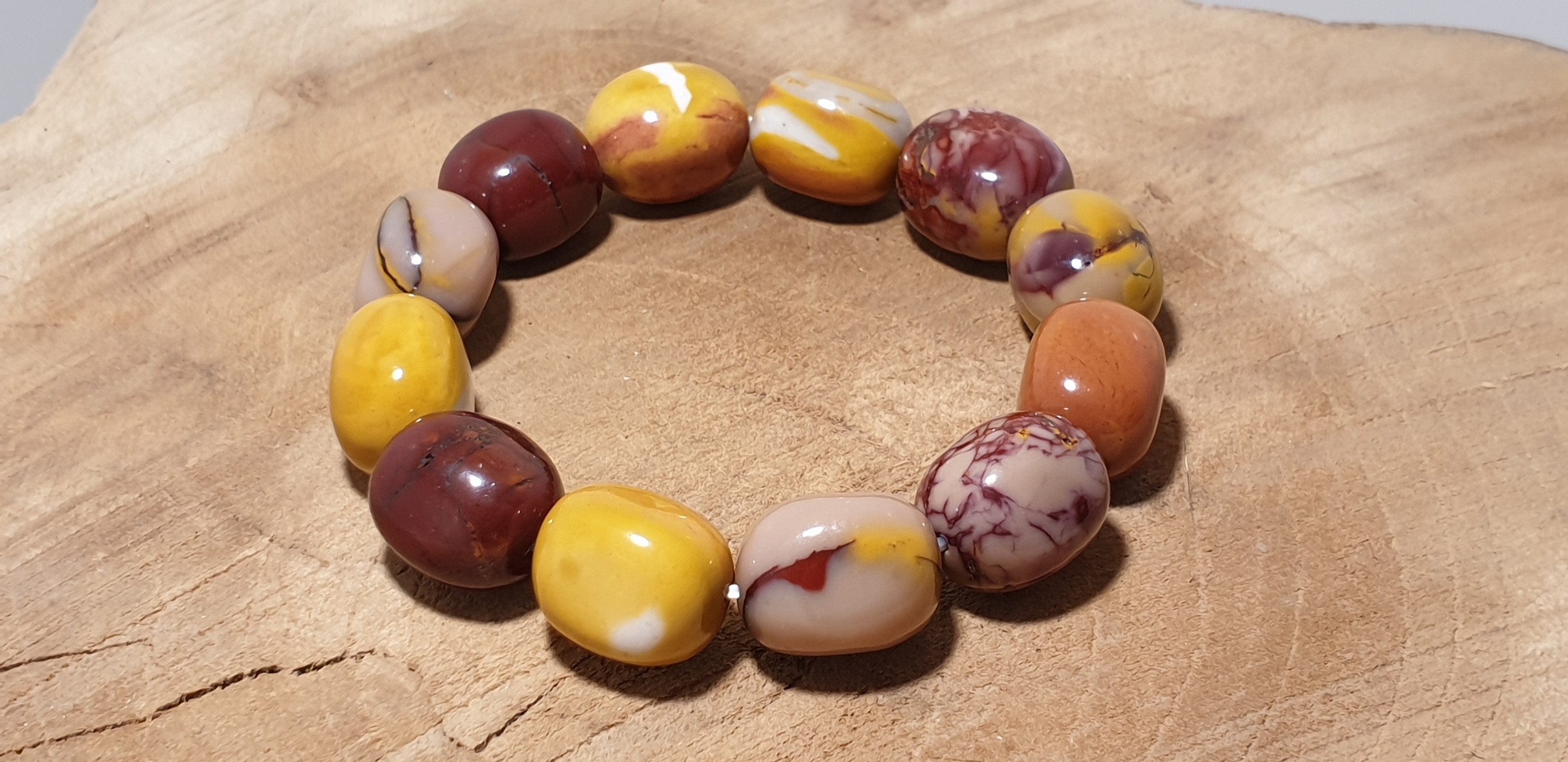 Collier Jaspe Mokaïte Baroque (Esprit d'Aventure) | La Pierre Fr