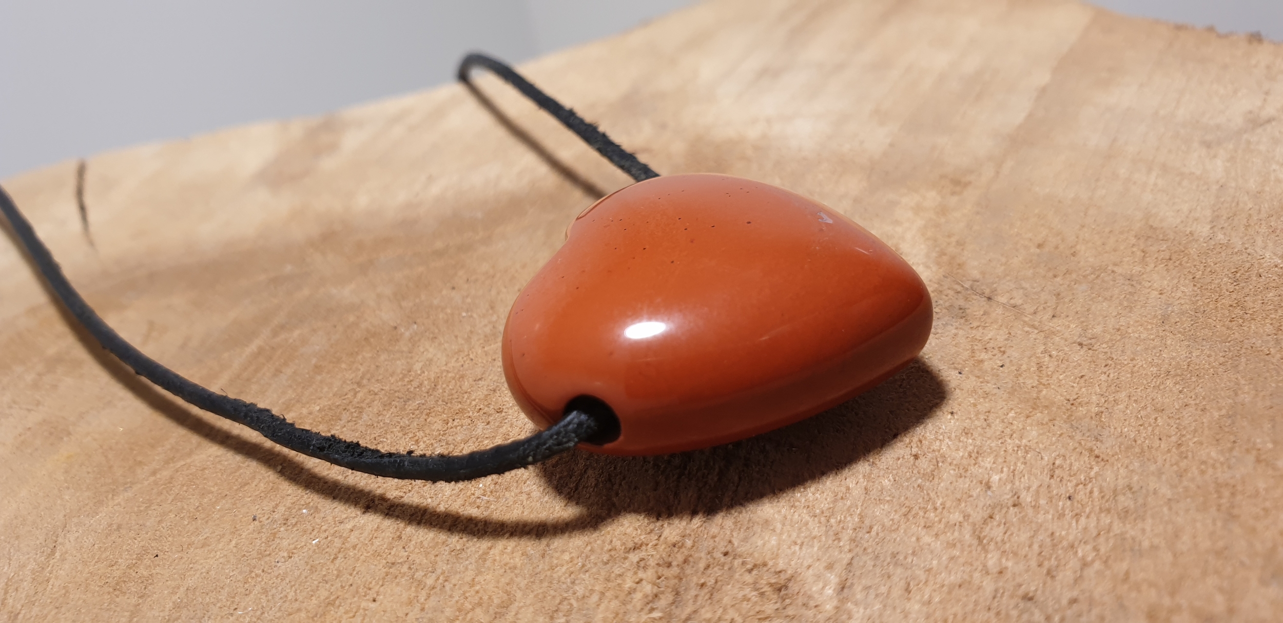 pendentif coeur jaspe rouge 3